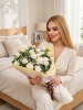 20 Beyaz Soft Gül Buketi